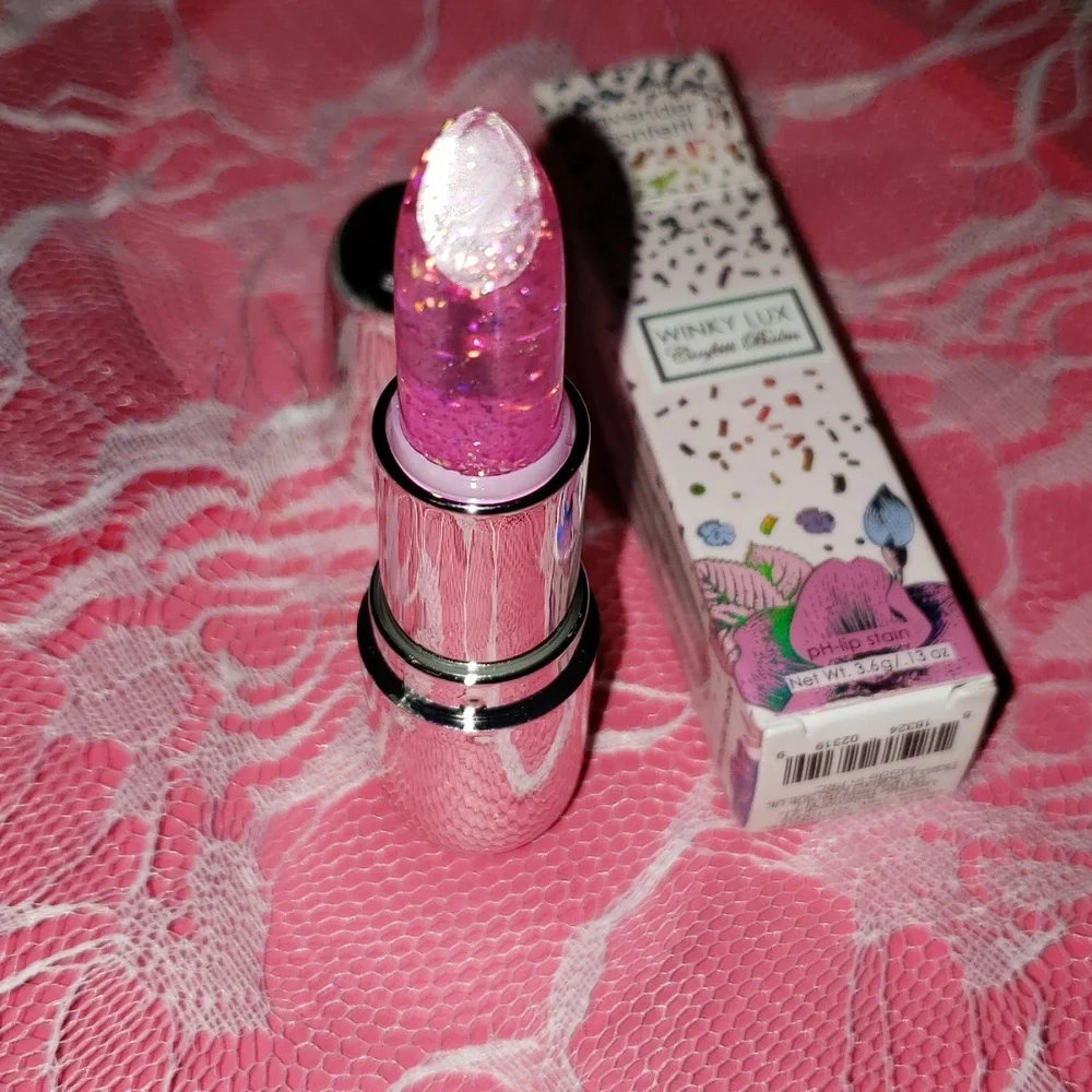 🌟HP⭐LAVENDER CONFETTI Winky Lux Limited Edition Glimmer Balm NWT